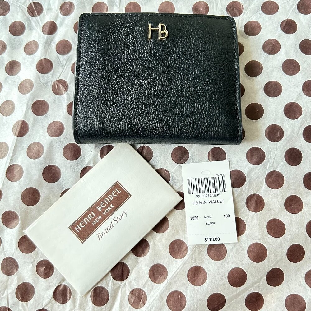 Henri Bendel Mini Wallet in Black - NWT
